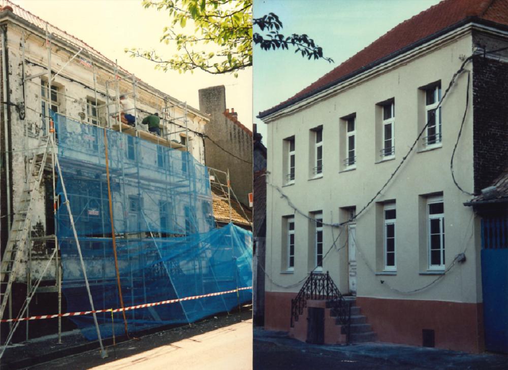 Rénovation de façade sur Nielles-les-Bléquin